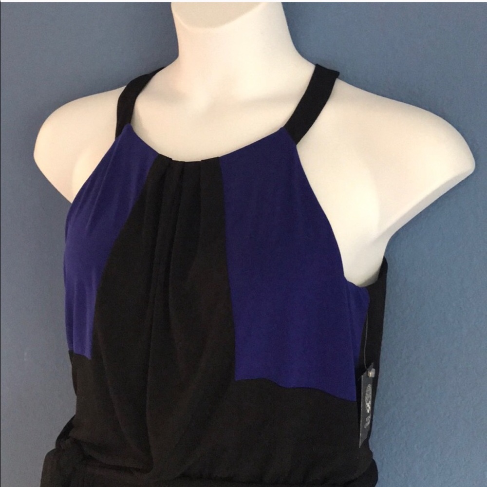 🆕 Vince Camuto Blue & Black Maxi Dress
